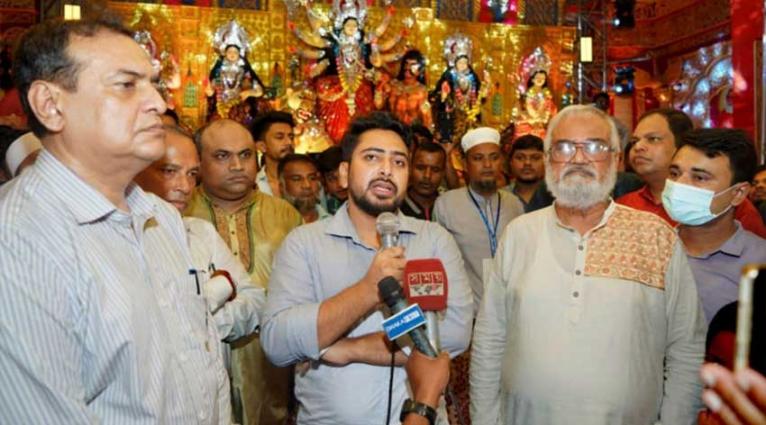 রংপুর ও সৈয়দপুরে পূজামণ্ডপ পরিদর্শনে তথ্য ও সম্প্রচার উপদেষ্টা