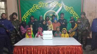 ভাসানচর ক্যাম্প থেকে পালিয়ে আসা ২০ রোহিঙ্গা আটক