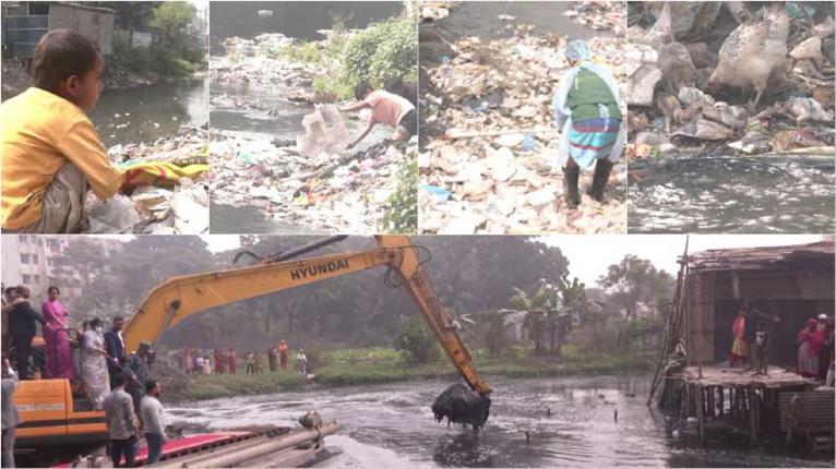 দখল-দূষণে রাজধানীর মৃতপ্রায় খালগুলো কি পুনরুদ্ধার হবে?