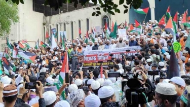স্বাধীন ফিলিস্তিন রাষ্ট্র প্রতিষ্ঠার দাবিতে বায়তুল মোকাররম উত্তাল
