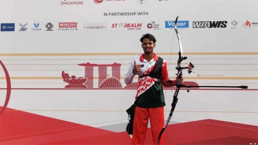 এশিয়ান কাপ আরচ্যারিতে সোনা জিতেছেন বাংলাদেশের আলিফ