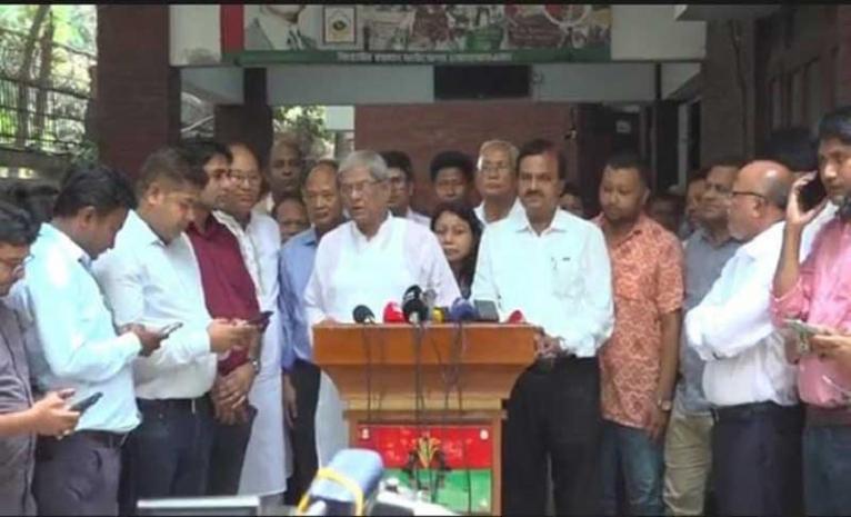 উদ্ভূত পরিস্থিতি উত্তরণের একমাত্র পথ রাজনৈতিক সরকার প্রতিষ্ঠা করা: মির্জা ফখরুল
